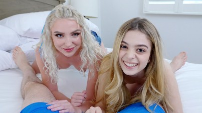 CumSwappingSis-Stepsister's Titties Britt Blair, Molly Little-FOXNXX.COM